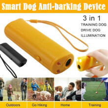 (Yellow) Ultrasonic Pet Dog Repeller Anti Barking Training