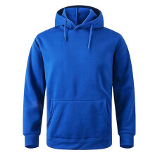 (S, Beige) Unisex Adult Men's Basic Plain Hoodie Jumper Pullover Sweater Sweatshirt Thermal