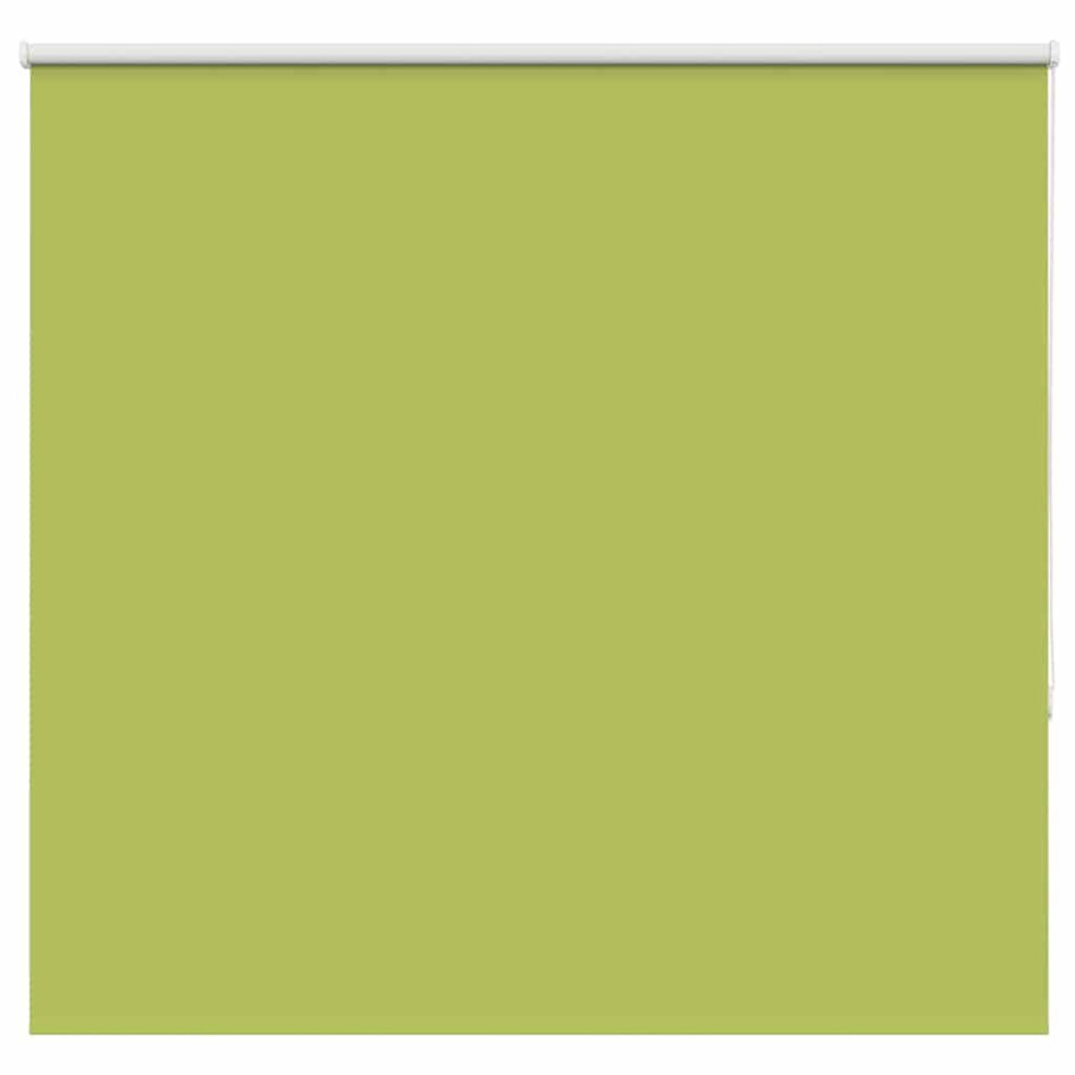 Vidaxl Roller Blind Blackout Leaves Green 145X175 Cm Fabric Width 141.6 Cm Polyester