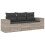 VidaXL vidaXL 3-tlg. Garten-Sofagarnitur mit Kissen Hellgrau Poly Rattan 1