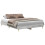VidaXL vidaXL Bed Frame | Grey Sonoma | Engineered wood, solid eucalyptus wood 1