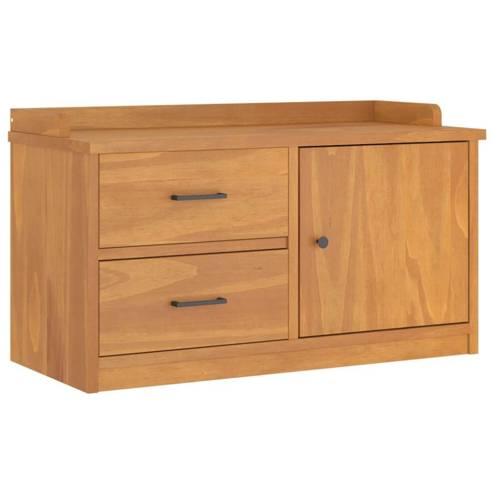 Vidaxl Hallway Bench Sandnes 87X40x50 Cm Solid Wood Pine