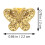 Golden Iron Thimbles for Hand Sewing 5 Pieces 2