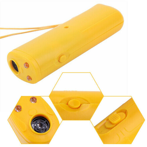 (Black) Ultrasonic Pet Dog Repeller Anti Barking Training 2