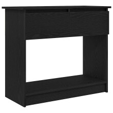 vidaXL Konsolentisch mit Schubladen Schwarz 85,5x38,5x74,5 cm