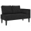 VidaXL vidaXL Chaiselongue mit Kissen Schwarz Samt 1
