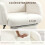 Homcom Silla de Escritorio Beige 67 x 74 x 115 cm 3