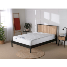 (Single, Black) Snuggle Beds Michael Rattan Bed Frame