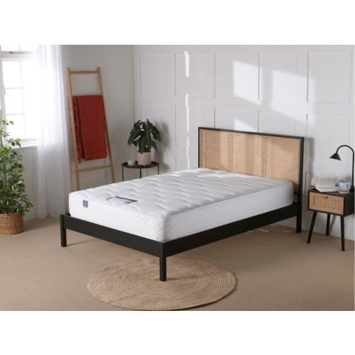 (Single, Black) Snuggle Beds Michael Rattan Bed Frame