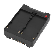 Doppelbatterieladegerät für NP F550 F750 F970 Li-ion Kameralichter ABS