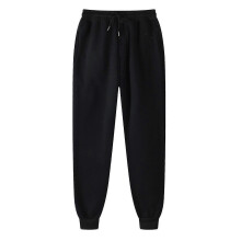 (S, Beige) Men's Pants Pants Sweatpants Hip-hop Pants Legging Padded Casual Pants