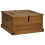 VidaXL vidaXL Storage Chest HALDEN 91x91x47 cm Solid Wood Pine 1