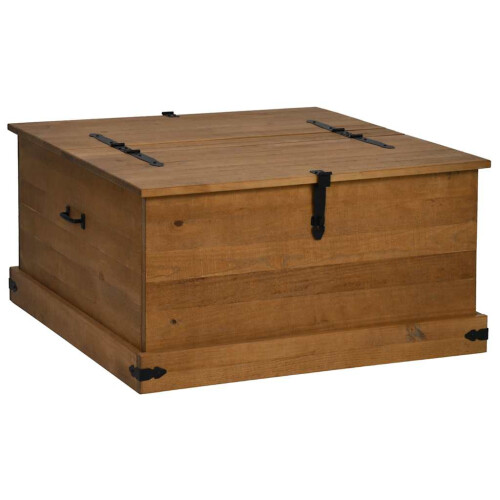 VidaXL vidaXL Storage Chest HALDEN 91x91x47 cm Solid Wood Pine