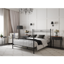 (Single, Black) Snuggle Beds Aria Classic Metal Bed Frame