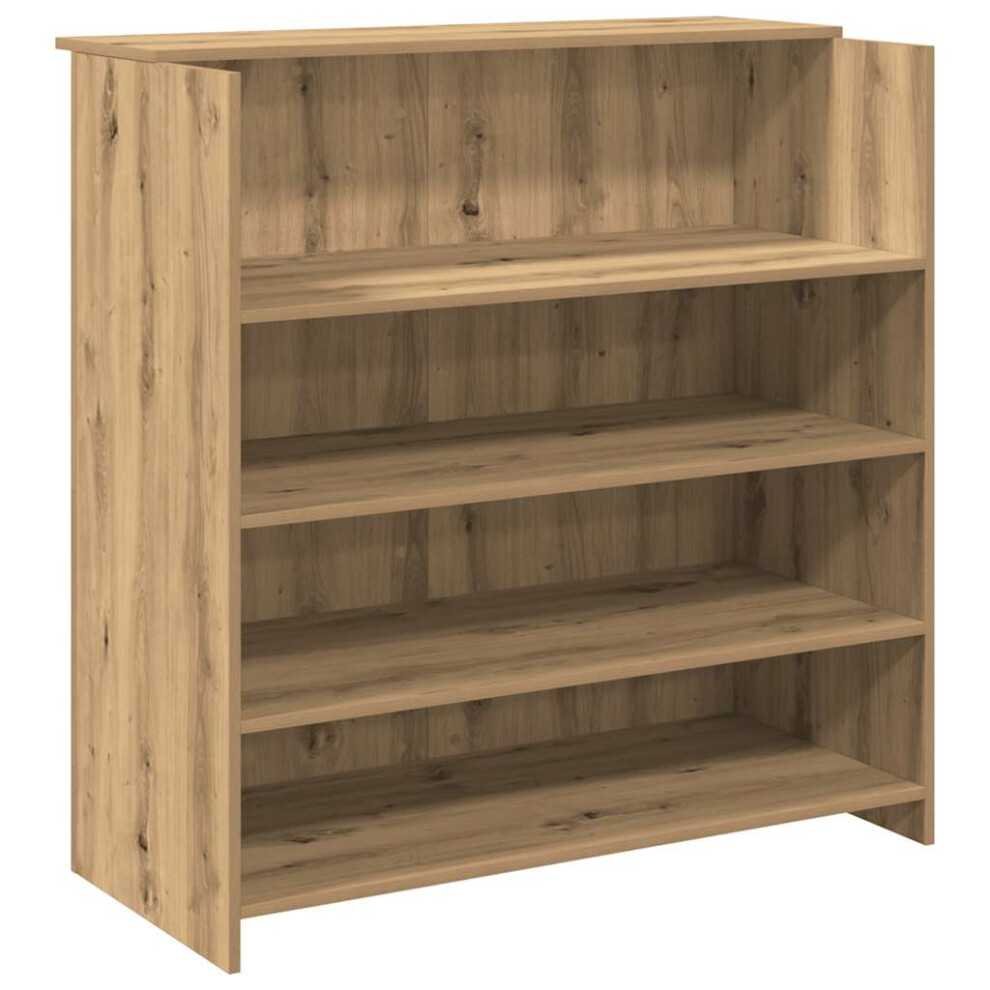 Vidaxl Reception Desk Artisan Oak 100X50x103.5 Cm Engineered Wood
