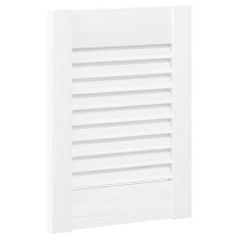 vidaXL Schranktür Lamellen-Design Weiß 39,5x29,5 cm