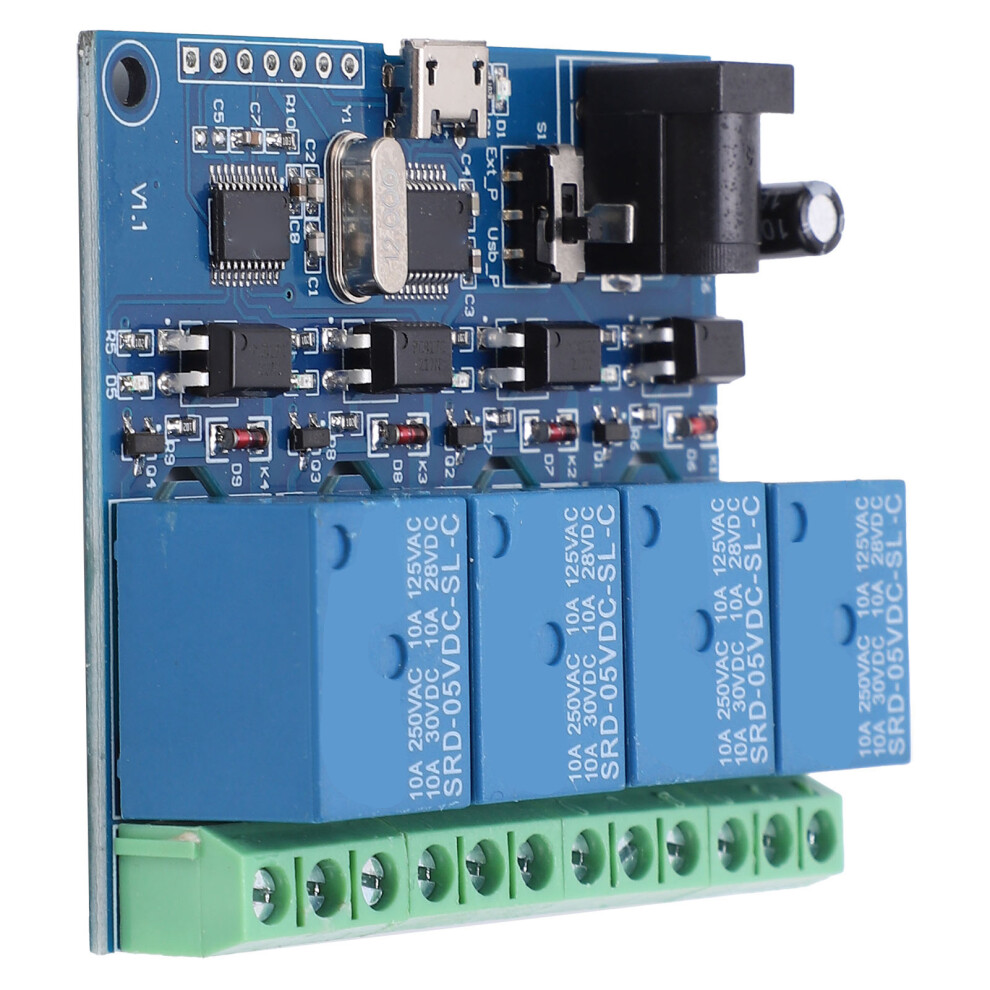Dc5v 4-Channel Usb Relay Module Lcus-4 Switch Control High Performance 5031391761244