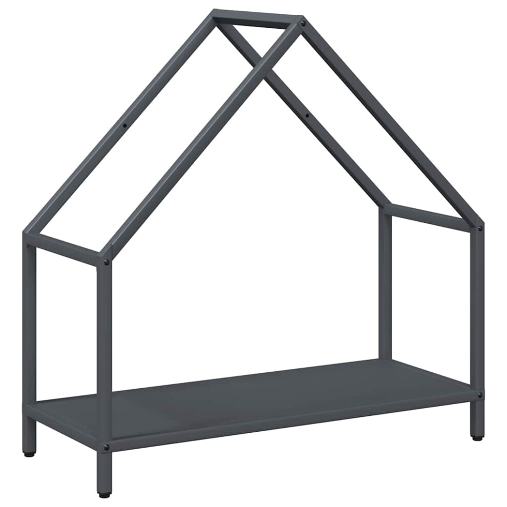 Vidaxl Firewood Rack Anthracite 60X25x60 Cm Cold-Rolled Steel