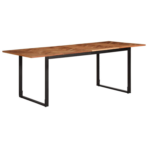 VidaXL vidaXL Dining Table 200x100x75 cm Solid Wood Acacia