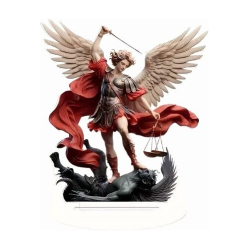 Statue de l'archange Michel, objet religieux de collection, 15 cm