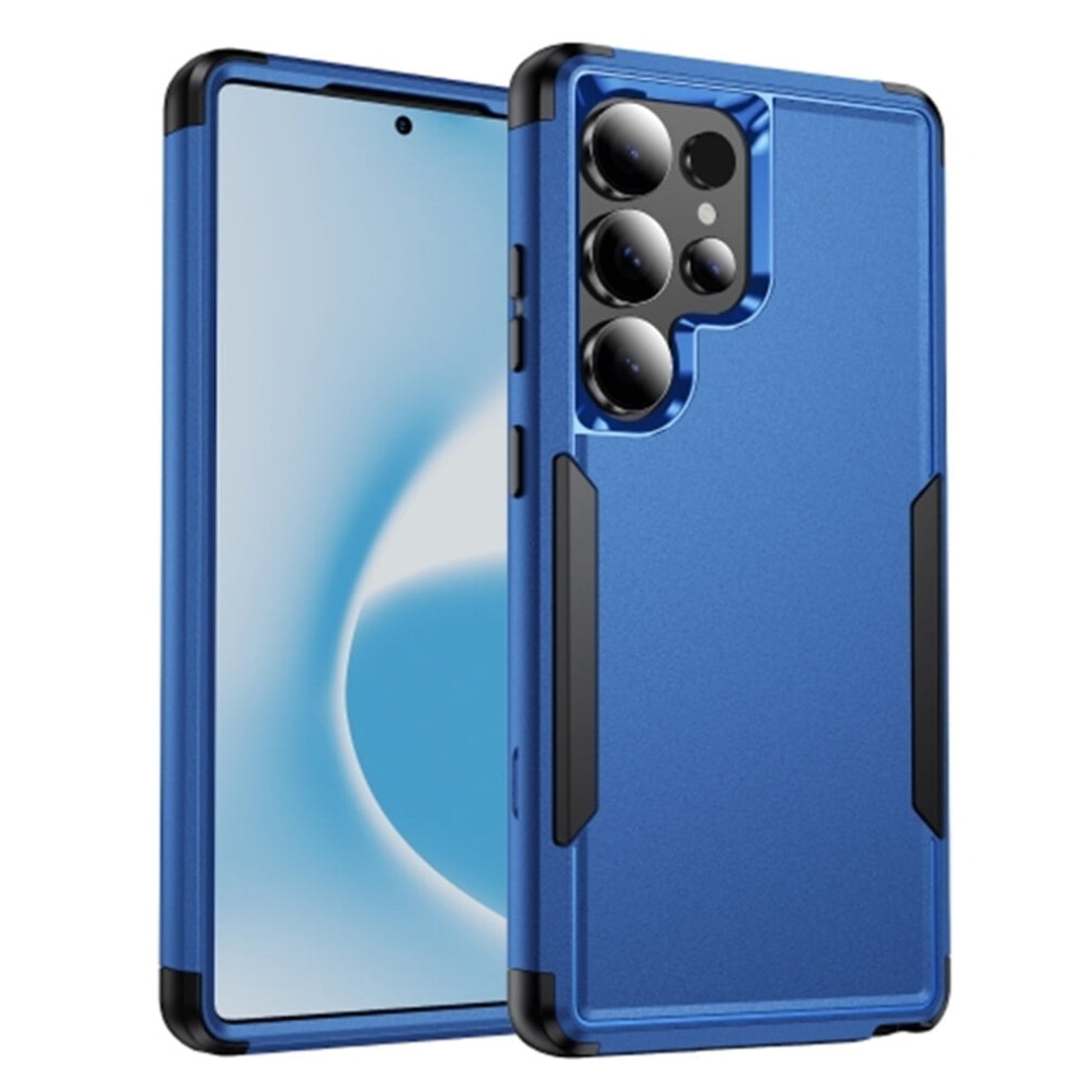 Heavy Duty 3-Layer Bumper Case For Samsung Galaxy S25 Ultra 5G 6.9", Shockproof & Dropproof, + Â Compatible With S25 Ultra Blue/Black 9489952229560