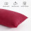 2 Pack Microfiber Travel Pillows 11 x 7 in Red 5