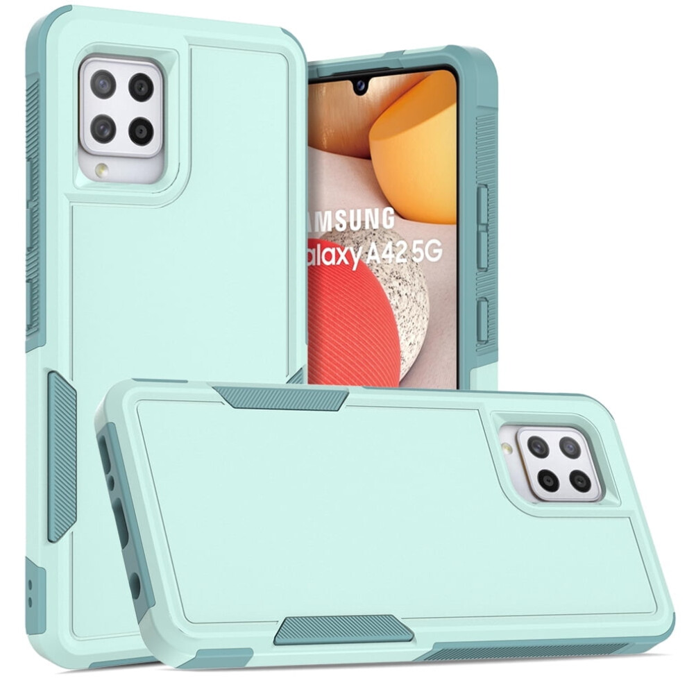 Defender Case For Compatible With Samsung Galaxy A42 6.6" Â Heavy Duty, Dustproof, Shockproof, Non-Slip, Light Green 9489952230245