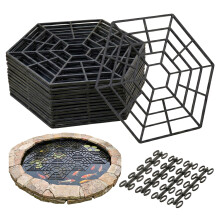 GEEZY 20 Piece Pond & Fish Guard Protector Plastic Floating Net Rings Protective Cover
