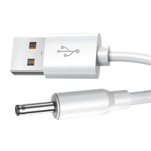Cabo de carregamento USB para DC 3.5mm com conector redondo para ventilador de limpeza facial