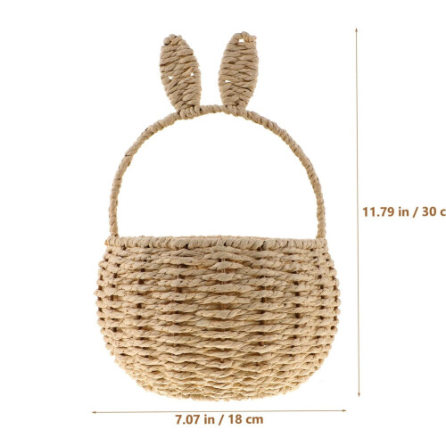 Panier de Pâques en rotin avec anse (3 pièces) 1