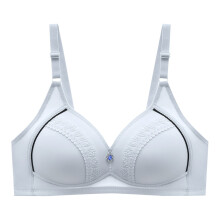 Women Fashion Casual Breathable Tube Top Bra Underwear Wireless Comfort Support Wireless Bras for Women, Blue, Size 42