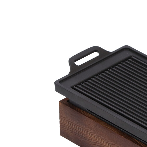 Multi-Function Smokeless Aluminum BBQ Grilling Pan for 3-5 People 2