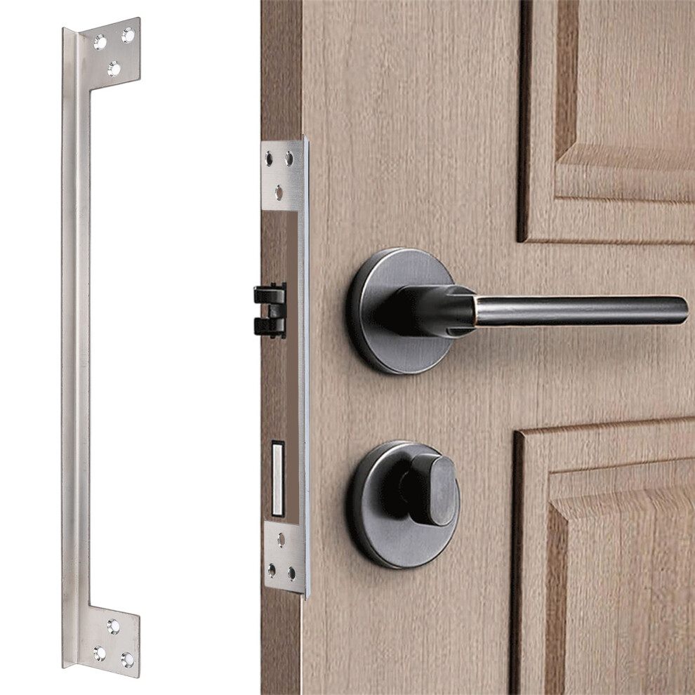 Stainless Steel 11Inch Door Latch Guard For Home Security Reversible 8401391762782