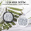 Large LED Digital Wall Clock with Auto-Brightness, Temp Display, Silent & Low-Reflectivity – White 8