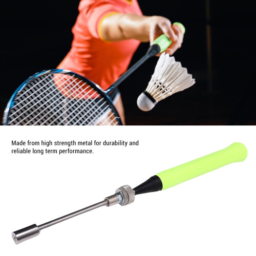 Grüner Edelstahl-Badminton-Schläger-Schwungtrainer 2