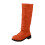 Women's Orange Suede Mid-Calf Winter Boots 1