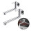 Extended wall mounted single cold kitchen sink mop pool faucet rotatable 8