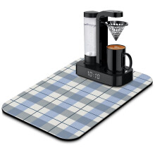 Tapis égouttoir à café à carreaux style rétro 195 x 12 pouces