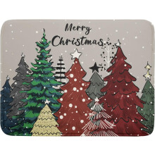 Tapis égouttoir à vaisselle en forme de sapin de Noël 45,7 x 61 cm (18 x 24 pouces) absorbant