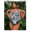 Women's Tankini Swimsuit Printed Square Neck Two-Piece Set 3