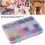 6mm Big Hole Letter Beads with 10 Colour Elastic Thread Set for Craft Projects 8