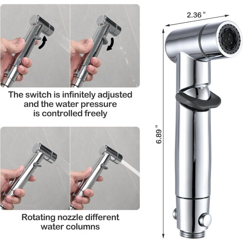 Doccetta bidet portatile per WC con getto d'acqua regolabile 1