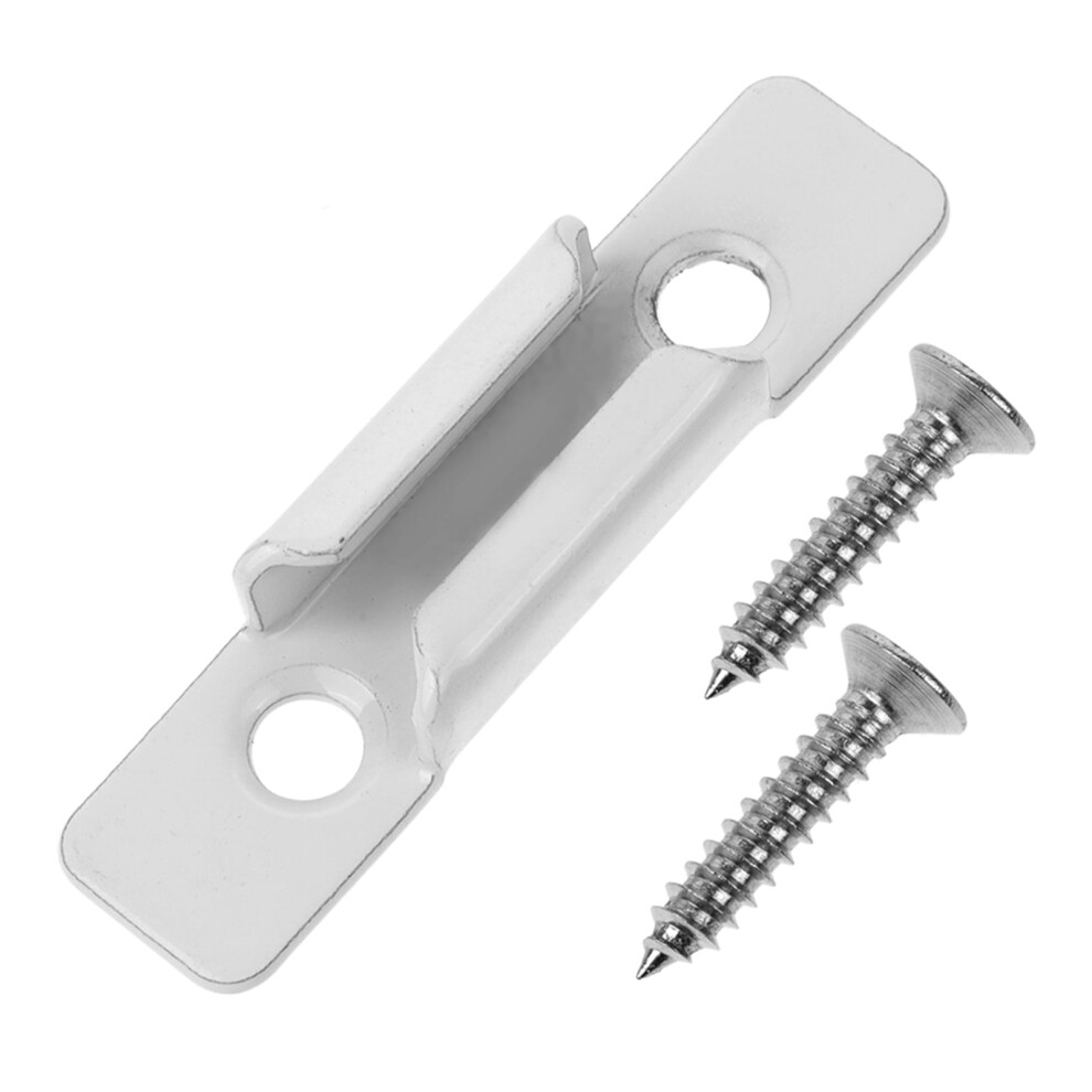 White Window Lock Keeper Replacement For Sliding Window Latch With Universal Compatibility 9448483019477