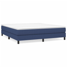 vidaXL Boxspringbettgestell Blau 180x200 cm Stoff