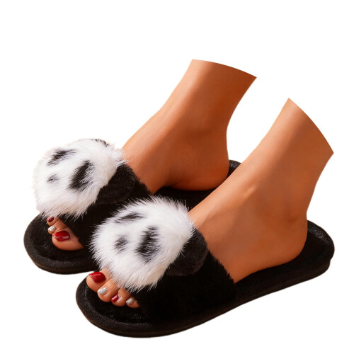Pantofole Panda a punta aperta, morbide e comode, per interni ed esterni 1