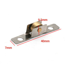 Stainless Steel Window Pulley Shutter Upperand Down Pulley Wheel Sliding Doors Roller Runner Mute Wheels Track Pulley Furniture,7Mm Single Flat
