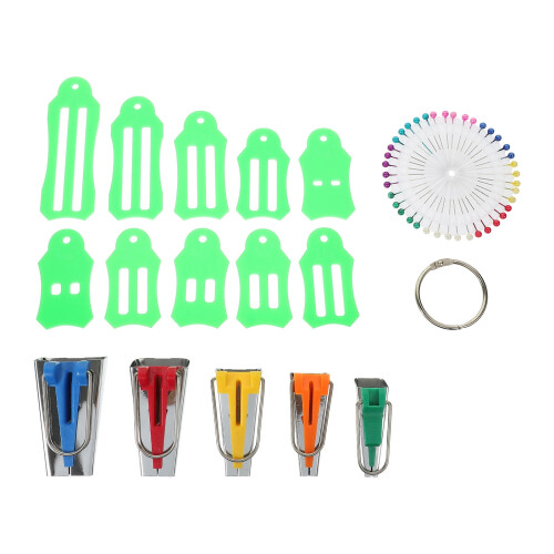 SILENRADAWN Sewing Quilting Tools Fabric Bias Tape Maker Tools Plastic 1 Set