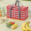 Insulated Picnic Basket Bag Foldable Cooler 1