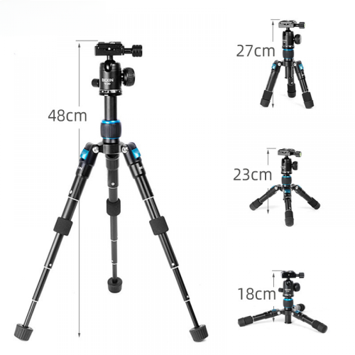 SLR Κάμερα αλουμινίου Mini Tripod Selfie Live Tripod Φορητή βάση για επιτραπέζιο τρίποδο 1