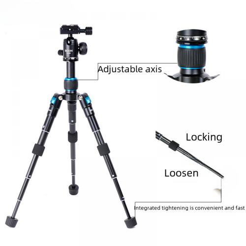 SLR Κάμερα αλουμινίου Mini Tripod Selfie Live Tripod Φορητή βάση για επιτραπέζιο τρίποδο 2